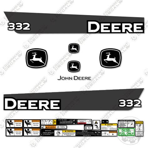 john deere 332 skid steer decals|John Deere 332 Decals .